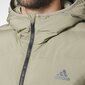 Jope Adidas Helionic Hooded Down Jacket Trace Cargo цена и информация | Meeste joped | kaup24.ee