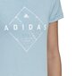 Pluus Adidas Emblem Tee Blue hind ja info | Naiste spordiriided | kaup24.ee