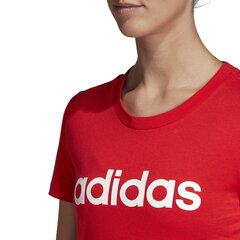 Pluus Adidas W E Lin Slim T Red hind ja info | Naiste spordiriided | kaup24.ee