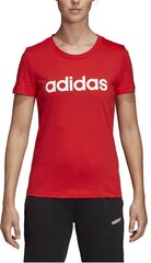 Pluus Adidas W E Lin Slim T Red hind ja info | Naiste spordiriided | kaup24.ee