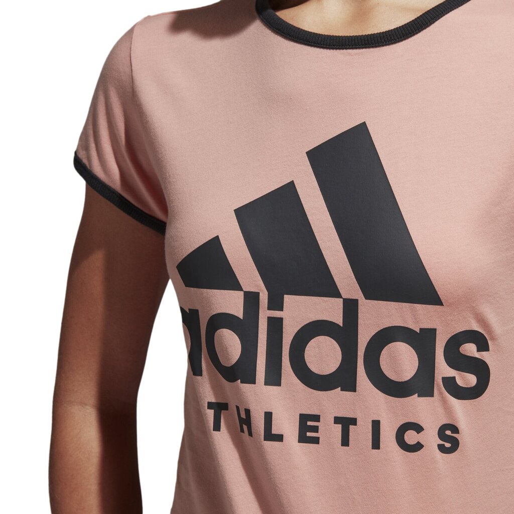 Pluus Adidas W Sid Slim Tee Pink Black hind ja info | Naiste spordiriided | kaup24.ee