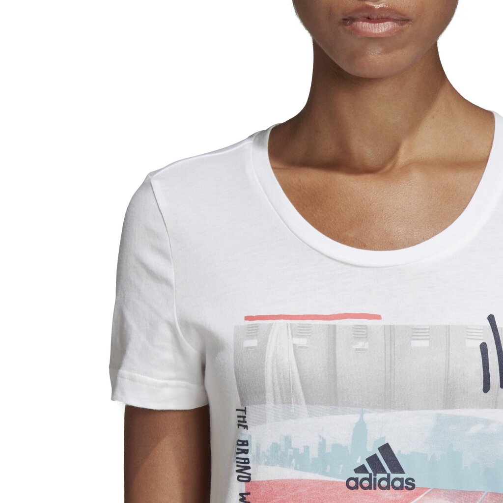 Pluus Adidas 3St Photo Tee White hind ja info | Naiste spordiriided | kaup24.ee