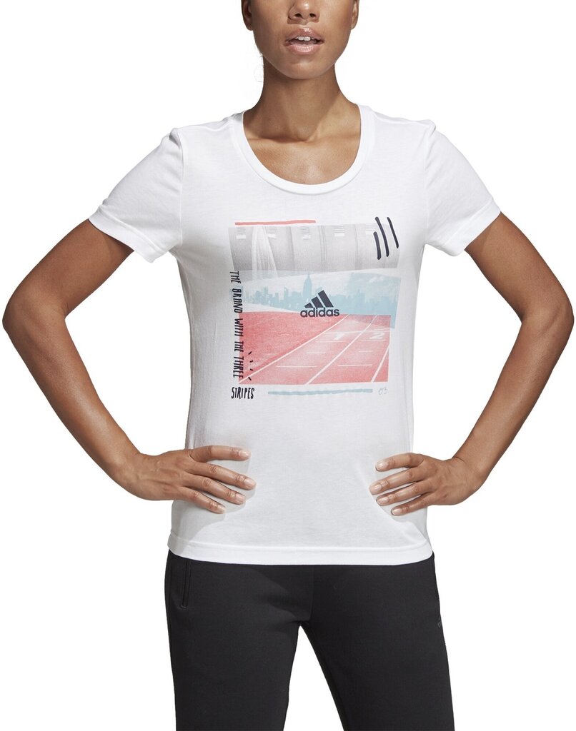 Pluus Adidas 3St Photo Tee White цена и информация | Naiste spordiriided | kaup24.ee