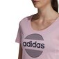 Pluus Adidas Linear Tee II Pink цена и информация | Naiste spordiriided | kaup24.ee