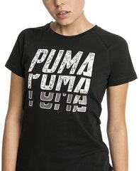 Puma Блуза Font Graphic Tee Black цена и информация | Спортивная одежда женская | kaup24.ee