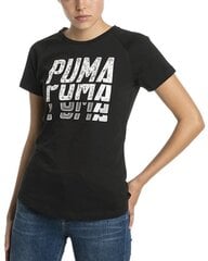 Pluus Puma Font Graphic Tee Black hind ja info | Naiste spordiriided | kaup24.ee