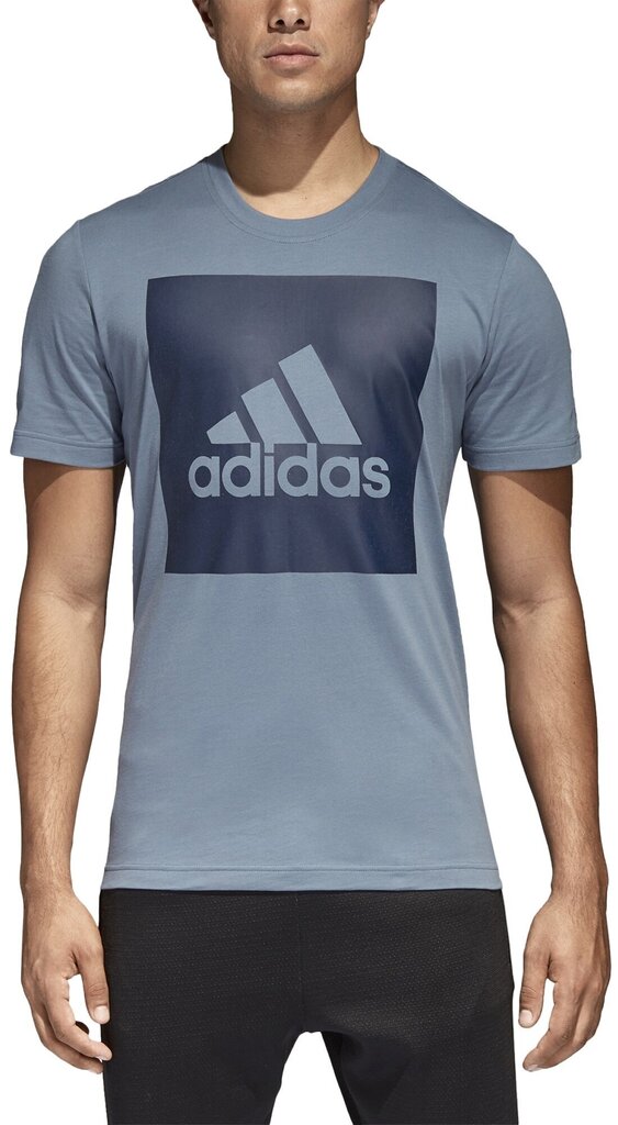 T-särk Adidas Ess Biglogo Tee Blue цена и информация | Meeste T-särgid | kaup24.ee