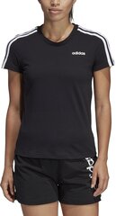 Блуза Adidas W E 3S Slim Tee Black цена и информация | Спортивная одежда для женщин | kaup24.ee