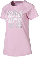 Pluus Puma Font Graphic Tee Pale Pink hind ja info | Naiste spordiriided | kaup24.ee