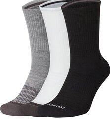 Sokid Nike U NK Evry Max Cush Crw 3PR White Grey Black цена и информация | Мужские носки | kaup24.ee