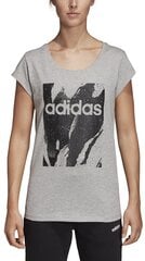 Блузка Adidas W E AOP Tee Grey цена и информация | Спортивная одежда для женщин | kaup24.ee