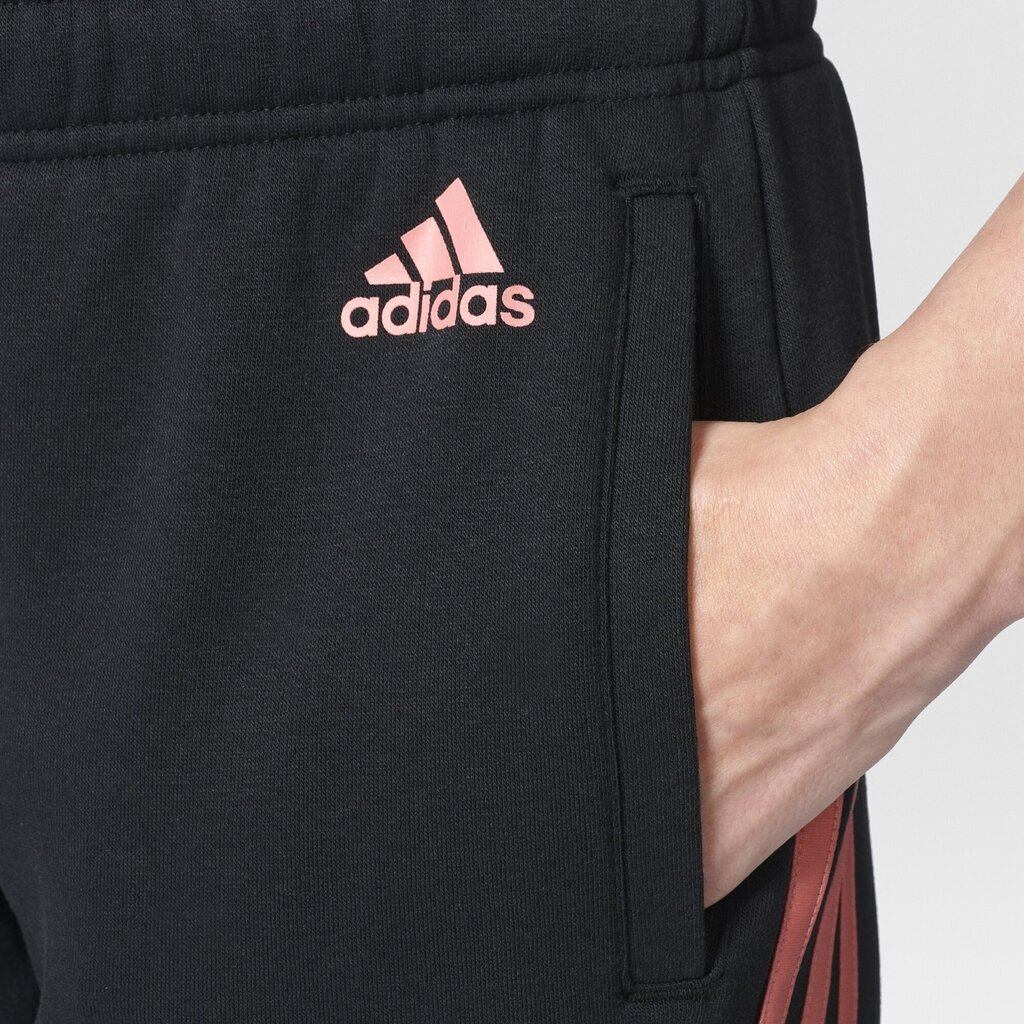 Püksid Adidas Essentials 3 Stripes Pants Cuffed Black hind ja info | Naiste spordiriided | kaup24.ee