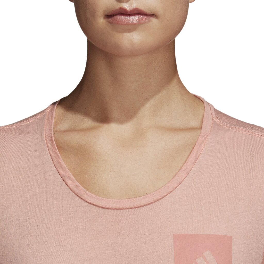 Pluus Adidas Three Stripes Pink White hind ja info | Naiste spordiriided | kaup24.ee