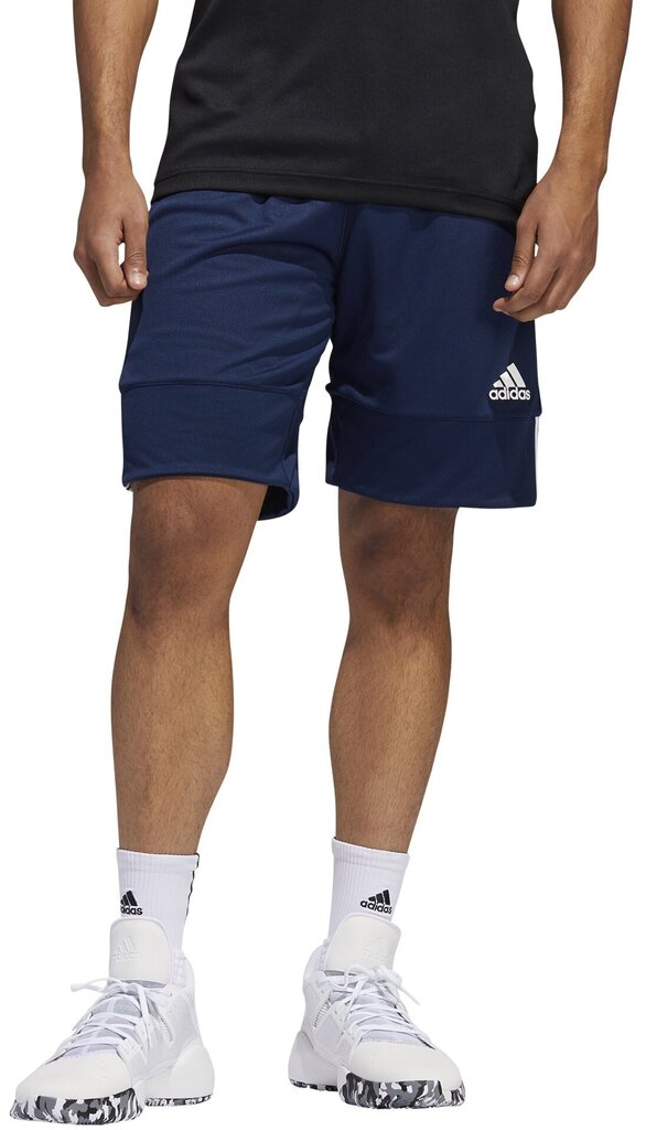 Lühikesed korvpallipüksid Adidas 3G Spee Rev Shorts Blue White hind ja info | Meeste spordiriided | kaup24.ee