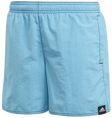 Купальные шорты для подростков Adidas Solid Shorts Blue цена и информация | Шорты для плавания для мальчиков | kaup24.ee