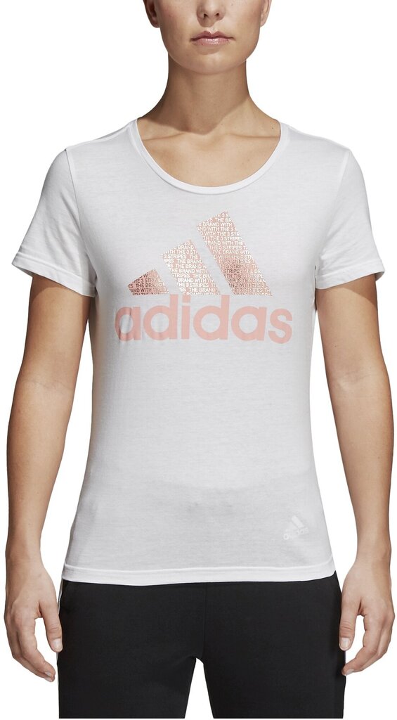 Pluus Adidas Foil Text Bos White цена и информация | Naiste spordiriided | kaup24.ee