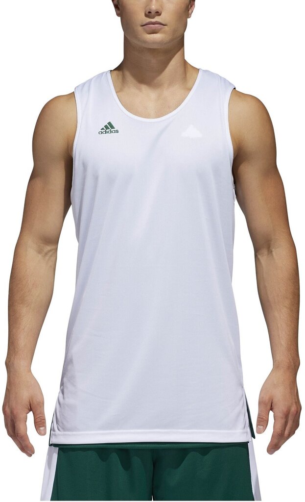 Korvpalli T-särk Adidas Rev Crzy Expl Green White цена и информация | Meeste T-särgid | kaup24.ee