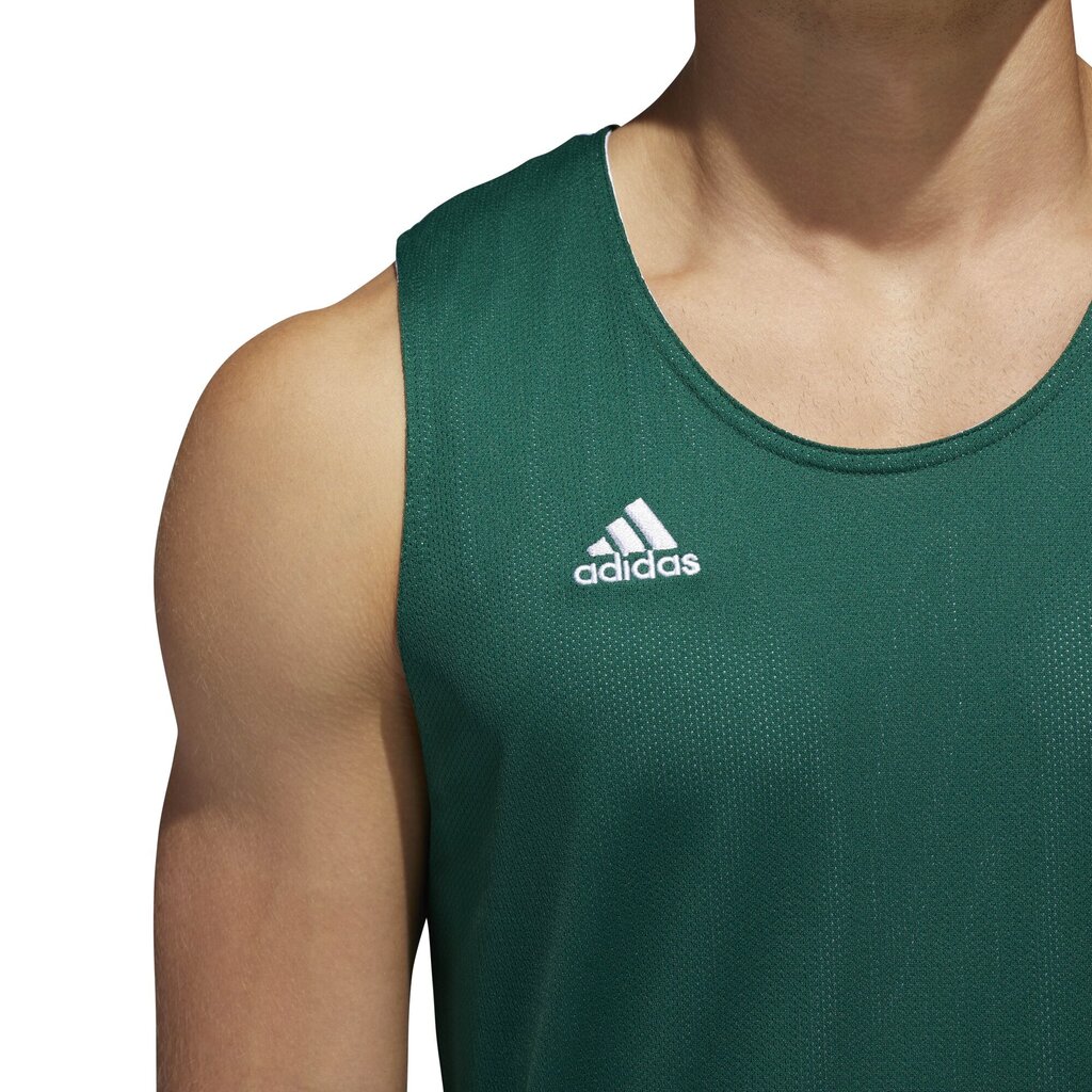 Korvpalli T-särk Adidas Rev Crzy Expl Green White цена и информация | Meeste T-särgid | kaup24.ee