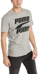 Футболка Puma Rebel Basic Tee Limestone Grey цена и информация | Мужские футболки | kaup24.ee