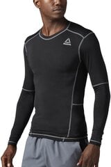 T-särk Reebok Wor Compr Long Sleeve Black hind ja info | Meeste T-särgid | kaup24.ee