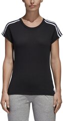 Pluus Adidas Ess 3S Slim Tee Black hind ja info | Naiste spordiriided | kaup24.ee