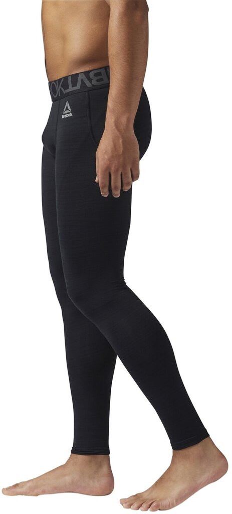 Püksid Reebok Rc Combat Warming Tights Black hind ja info | Meeste spordiriided | kaup24.ee