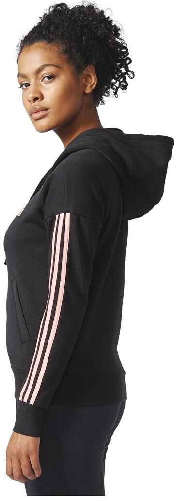 Dressipluus Adidas Ess 3S Fz Hd Black Pink hind ja info | Naiste pusad | kaup24.ee