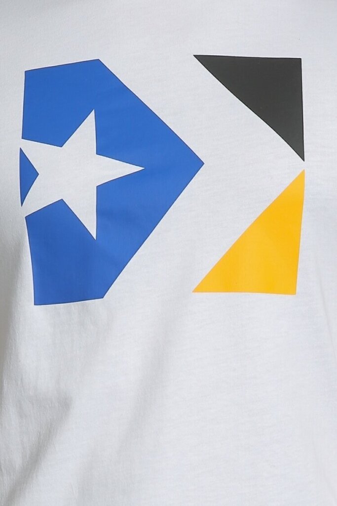 T-särk Converse Star Chevron Tri Color Tee White hind ja info | Meeste T-särgid | kaup24.ee