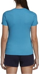 Pluus Adidas W E Lin Slim T Blue hind ja info | Naiste spordiriided | kaup24.ee