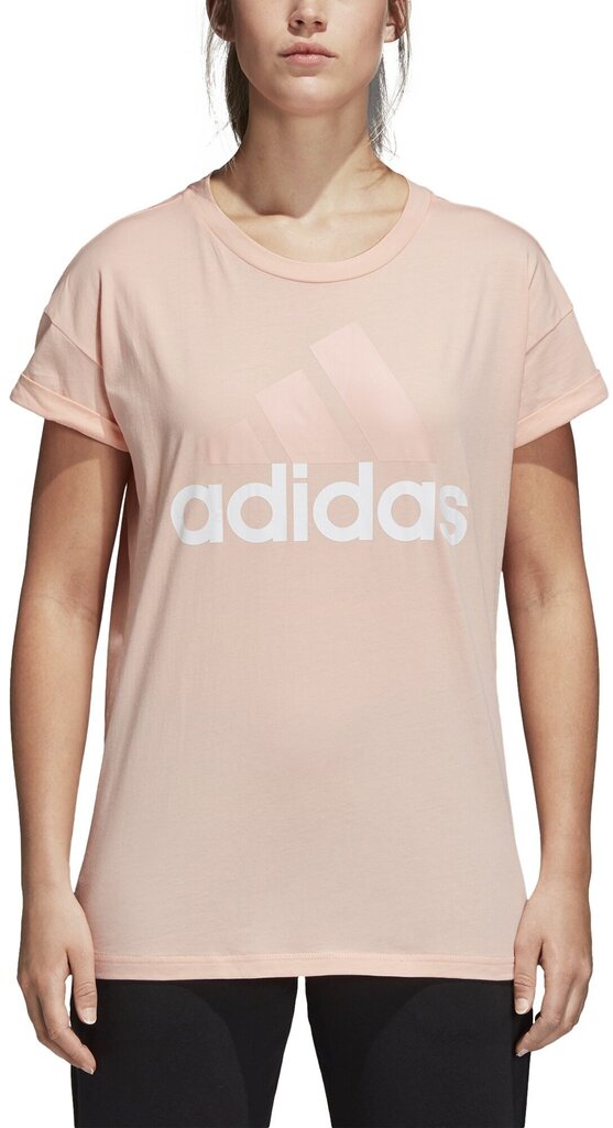 Pluus Adidas Ess Lin Lo Tee Coral цена и информация | Naiste spordiriided | kaup24.ee