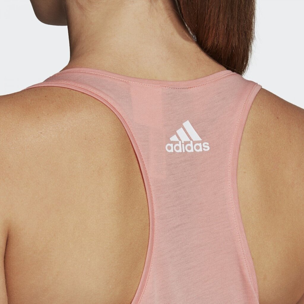 Pluus Adidas Ess Lin Lo Tank Pink hind ja info | Naiste spordiriided | kaup24.ee