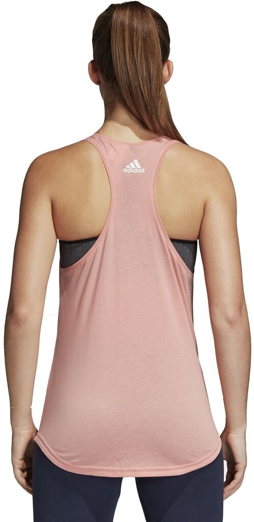 Pluus Adidas Ess Lin Lo Tank Pink hind ja info | Naiste spordiriided | kaup24.ee