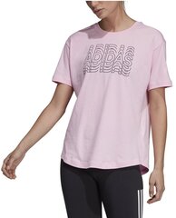 Pluus Adidas Lineage Id Tee Pink hind ja info | Naiste spordiriided | kaup24.ee