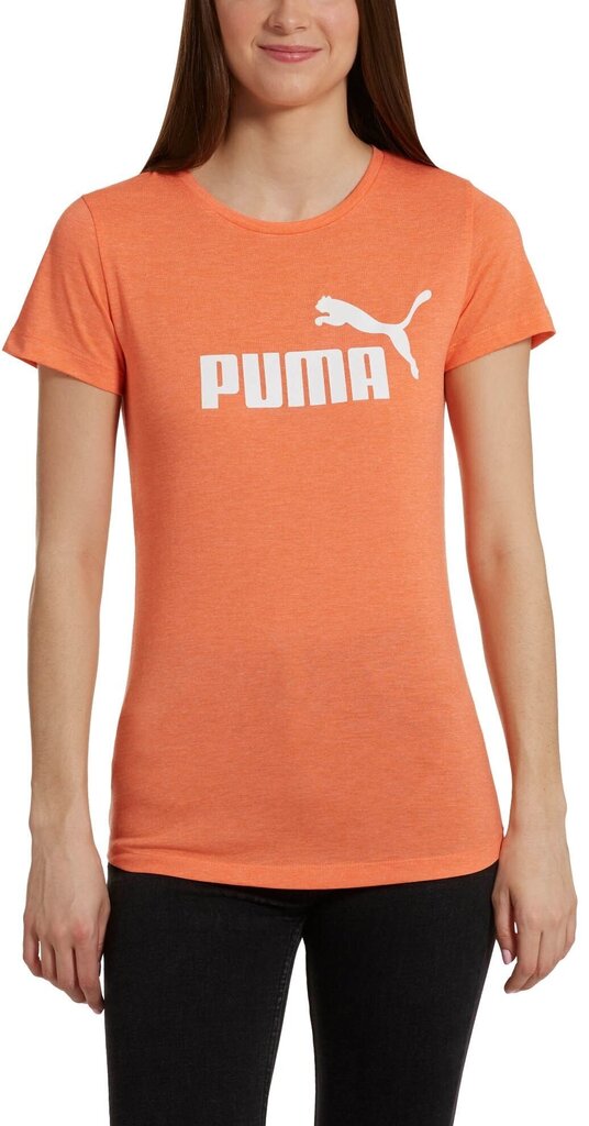Pluus Puma Ess+ Logo Heather Tee Orange hind ja info | Naiste spordiriided | kaup24.ee