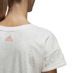 Pluus Adidas Ess Lin Lo Tee White цена и информация | Спортивная одежда для женщин | kaup24.ee