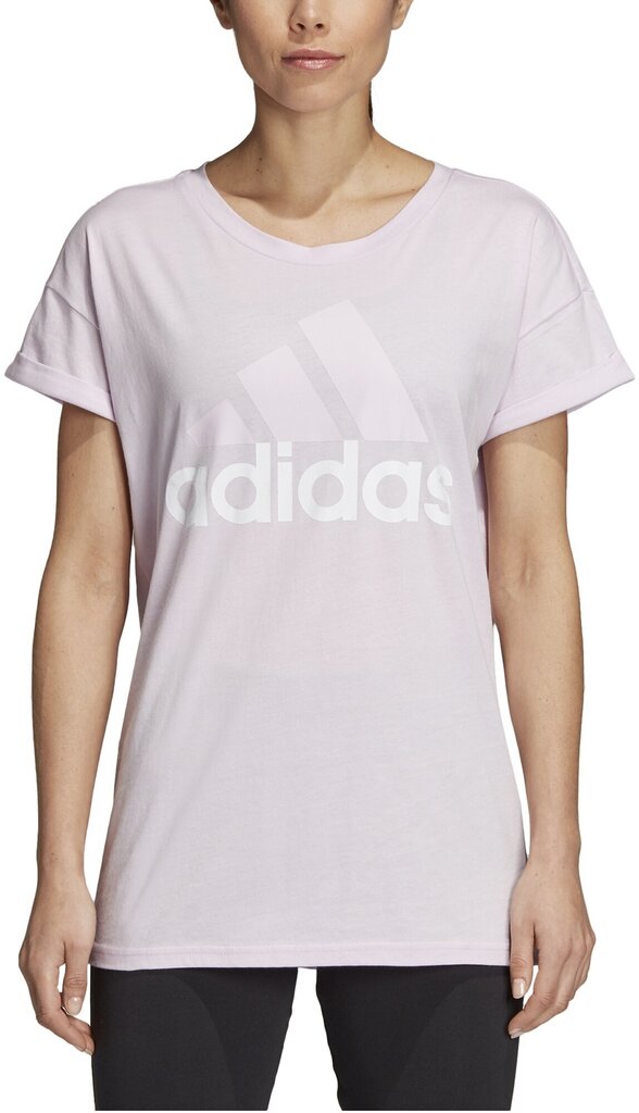 Pluus Adidas Ess Lin Lo Tee Pink hind ja info | Naiste spordiriided | kaup24.ee