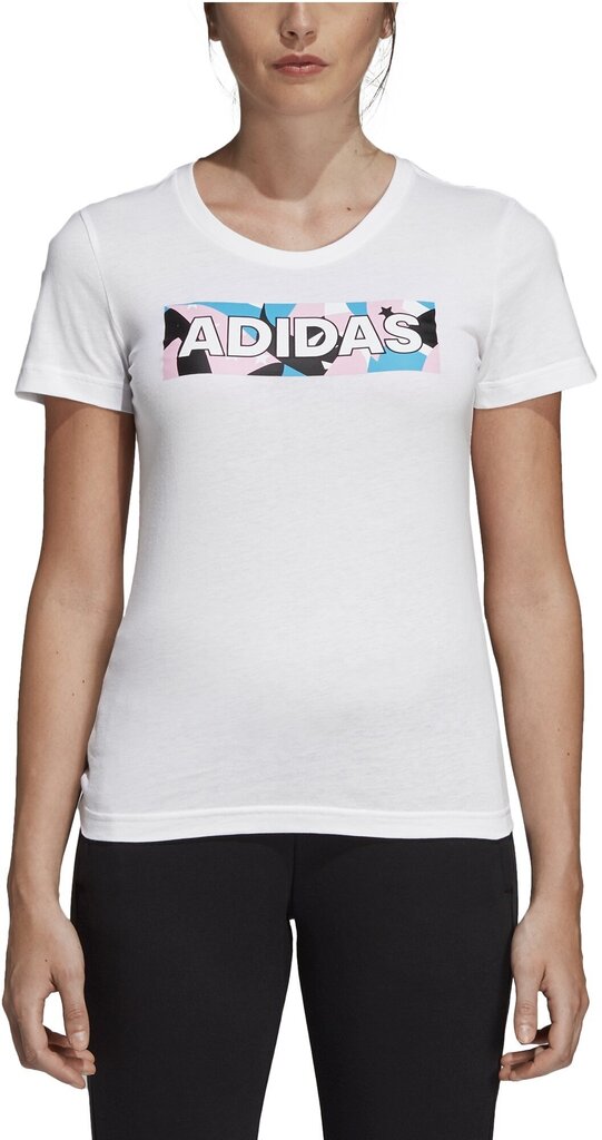 Pluus Adidas AOP Pack Tee II White цена и информация | Naiste T-särgid | kaup24.ee