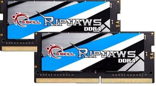 G.Skill Ripjaws DDR4 SODIMM 2x8GB 2666MHz CL18 (F4-2666C18D-16GRS) hind ja info | Operatiivmälu (RAM) | kaup24.ee