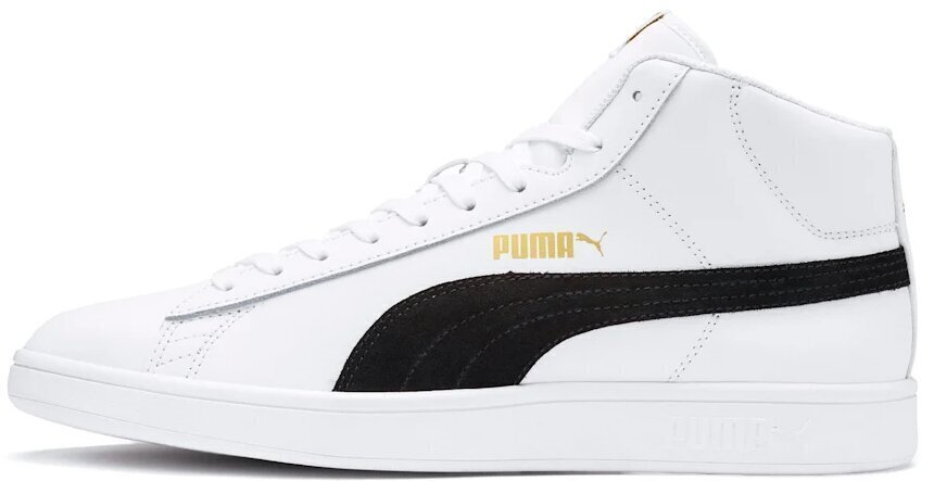 Jalanõud Puma Smash V2 Mid L White Black hind ja info | Spordi- ja vabaajajalatsid meestele | kaup24.ee