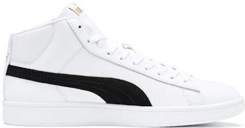 Jalanõud Puma Smash V2 Mid L White Black цена и информация | Spordi- ja vabaajajalatsid meestele | kaup24.ee