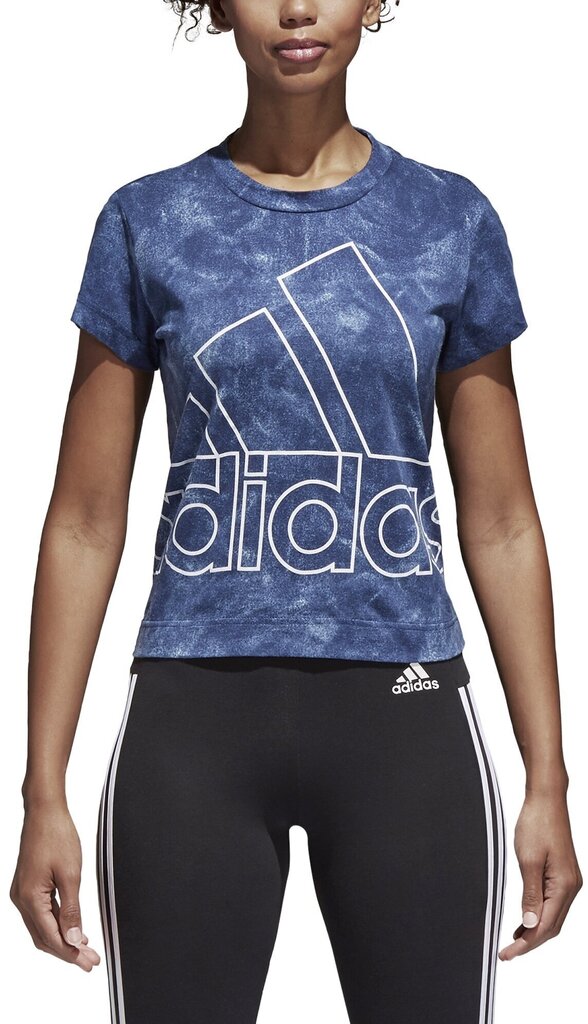 Pluus Adidas W Id Slim Tee Blue hind ja info | Naiste T-särgid | kaup24.ee