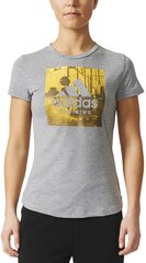 Блуза Adidas Category TR Grey Yellow цена и информация | Женские футболки | kaup24.ee