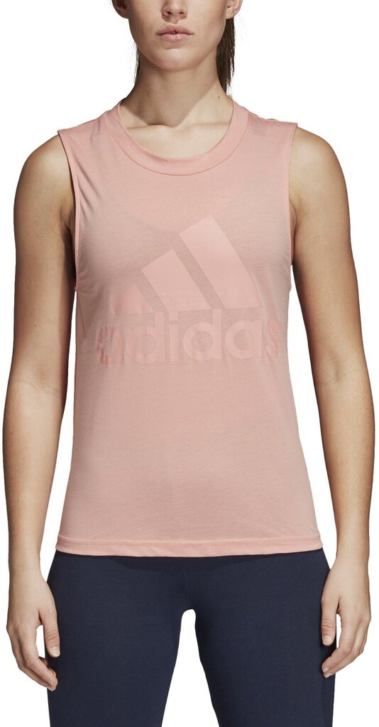 Pluus Adidas Essentials Logo Tank Top Pink цена и информация | Naiste T-särgid | kaup24.ee