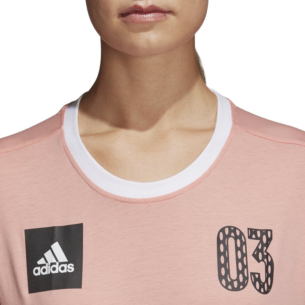 Pluus Adidas Number 03 Pink Black цена и информация | Naiste T-särgid | kaup24.ee