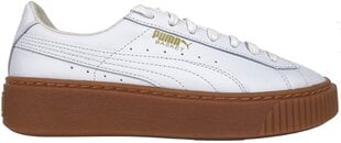 Jalanõud Puma Basket Platform Core White цена и информация | Спортивная обувь, кроссовки для женщин | kaup24.ee