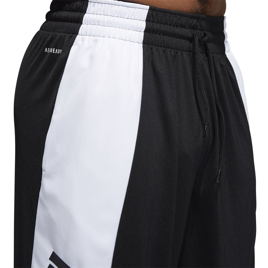 Lühikesed korvpallipüksid Adidas Pro madness Shr Black White цена и информация | Meeste lühikesed püksid | kaup24.ee