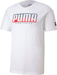 T-särk Puma Athletics Tee White hind ja info | Meeste T-särgid | kaup24.ee