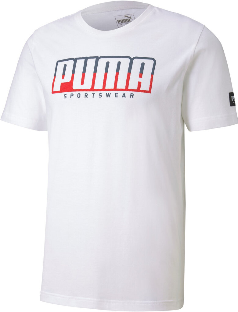 T-särk Puma Athletics Tee White цена и информация | Meeste T-särgid | kaup24.ee