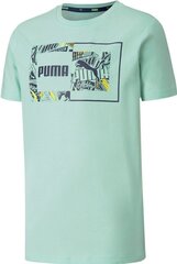 T-särk Puma Alpha Graphic Tee Green hind ja info | Poiste särgid | kaup24.ee