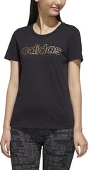 Pluus Adidas W E Branded T Black цена и информация | Спортивная одежда для женщин | kaup24.ee